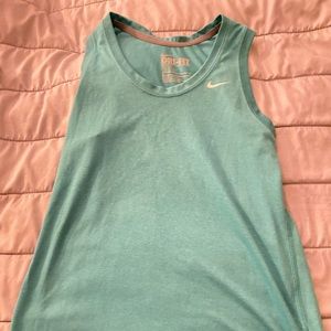 Green Nike Dri-Fit tank